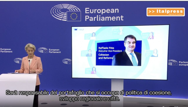 TG News del 17 settembre. In questo numero: Ue, Von der Leyen &quot;Esperienza Fitto aiuto per coesione e investimenti&quot;