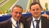 IL PRESIDENTE NAZIONALE ANBI FRANCESCO VINCENZI (a destra) E IL PRESIDENTE REGIONALE URBER MASSIMILIANO PEDERZOLI.