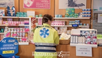 Con la Croce Gialla a consegnare i farmaci (foto e video)