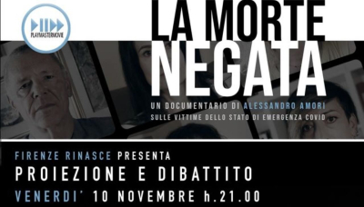 “La morte negata” di Alessandro Amori: la proiezione a Firenze venerdì 10 novembre