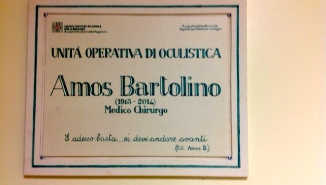 Il Servizio di oculistica dell&#039;Azienda USL di Reggio Emilia intitolato al Dr. Amos Bartolino