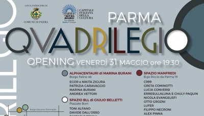Quadrilegio: a Parma 25 artisti, cinema d’autore, eccellenze enogastronomiche, danza