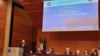 il presidente Bonaccini durante il suo intervento