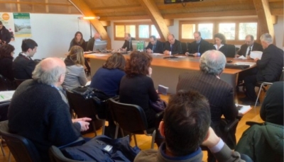 foto repertorio - riunione al Centro unificato di Protezione Civile della Provincia di Reggio Emilia del 9 febbraio 2015