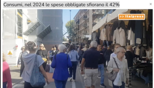 Consumi, nel 2024 le spese obbligate sfiorano il 42% (Video Italpress)