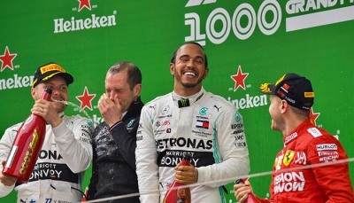 F1, Cina: Hamilton, Re dei 1000