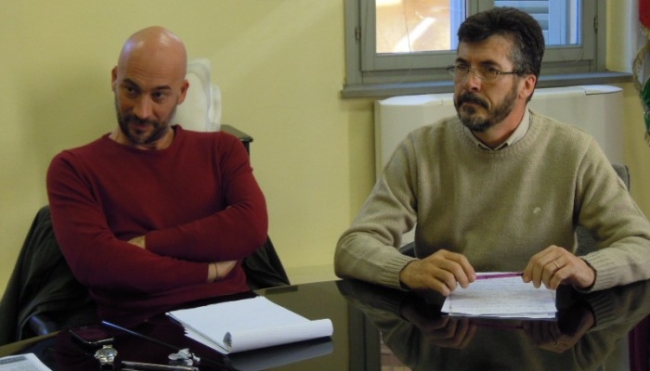 A sin: Valerio Bondi, segretario Fiom-Cgil della provincia reggiana