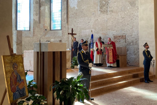 San Matteo celebrato dalla Guardia di Finanza in San Francesco del Prato