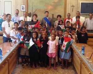 I piccoli ambasciatori di pace Sahrawi ricevuti dall&#039; assessore Tutino