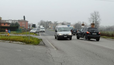 L&#039;incrocio tra via Emilia est e via Scartazza