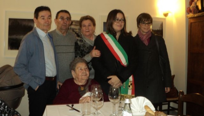 Lina Zanichelli festeggia 101 anni a Novellara