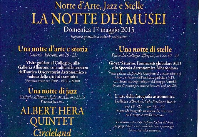 Piacenza - Torna l&#039;appuntamento con &quot;La Notte europea dei Musei&quot;