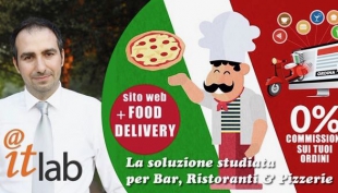 Da un&#039;idea di ITLAB nasce l&#039;offerta per ristoranti, pizzerie ed operatori del settore food: sito web professionale con sistema di food delivery e zero costi di commissione.