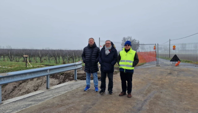 Riapre strada dei Mori tra San Nazzaro e Trecasali.