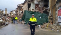 I volontari del Comune di Piacenza nei luoghi colpiti dal sisma nell'Italia centrale