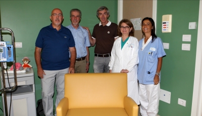 Oncoematologia pediatrica, un bel gesto di solidarietà da cinque neopensionati del Gruppo Intesa San Paolo