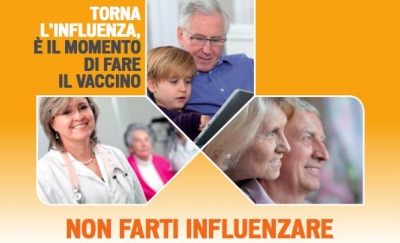 Influenza stagionale: dal 10 novembre al via le vaccinazioni