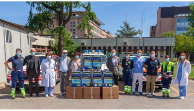 Zaini pediatrici in dono per le auto infermieristiche dell’Ausl IRCCS di Reggio Emilia