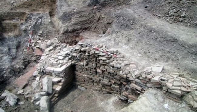 foto dello scavo della Sovrintendenza dei Beni Culturali
