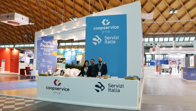 Coopservice e Servizi Italia a Ecomondo con uno stand dedicato al progetto Fishing for Litter per un mare senza plastica