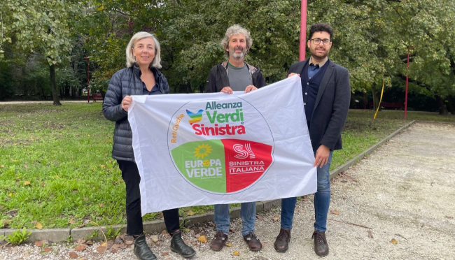 Presentazione dei candidati Alleanza Verdi Sinistra del collegio di Parma alle elezioni regionali per l’Emilia-Romagna del 17-18 novembre 2024