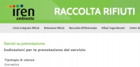 Rifiuti ingombranti: prenotazioni per il ritiro anche sul sito Iren