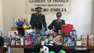 6.000 prodotti dannosi sequestrati dalla Finanza di Reggio Emilia