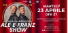 Uno spettacolo di beneficenza davvero speciale  con  “Ale e Franz Show” al Palasport di Fidenza martedì 23